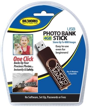 Photo Bank USB Stick 4Gb Case Pack 48