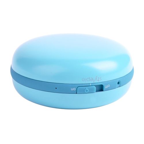 Macaron Hand Warmer USB built-in Rechargeable Carrying Bag Back-up Power Bank Battery in Blue