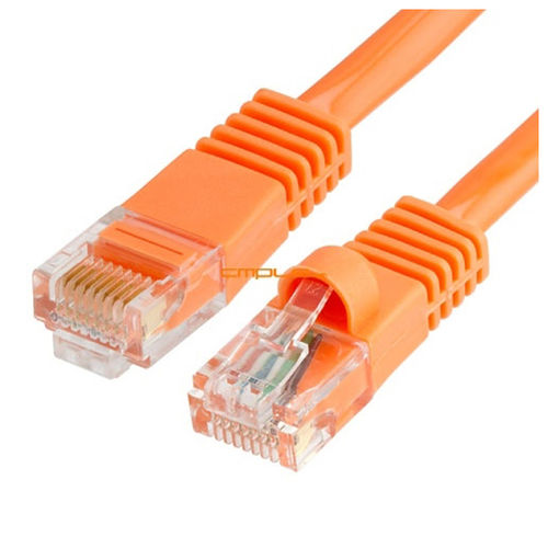 Cmple RJ45 Cat5 Cat5E UTP Ethernet Lan Network Patch Cable 75 Feet Orange
