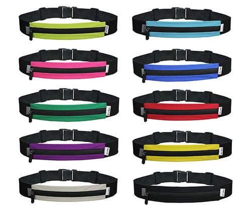 Medium Single Pouch Waterproof Polyester Running Waist Bag Fitness Jogging Sports Belt Pack