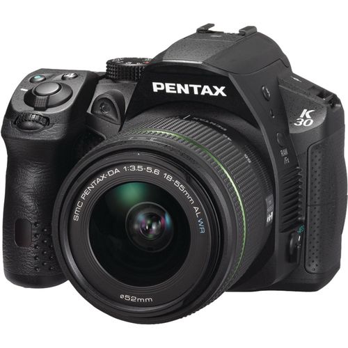 PENTAX 15601 K-30 Lens Kit (Black with 18-55mm WR Lens)