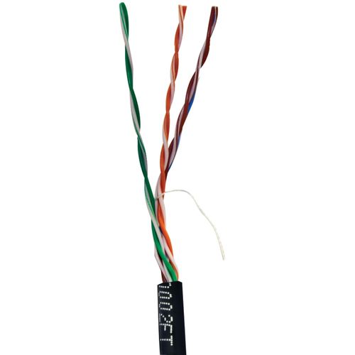 VERICOM MBW5U-01440 CAT 5E UTP Solid Riser CMR Cable, 1,000ft Pull Box (Black)