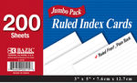 Ruled White Index Card Case Pack 36