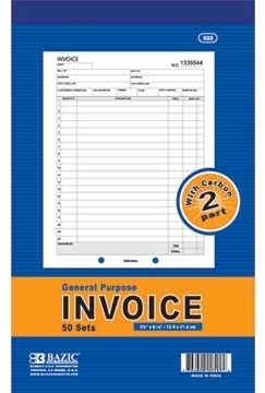 Part Invoice With Carbon Case Pack 72