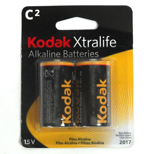 KODAK XTRALIFE C ALKALINE BATTERIES 2CT