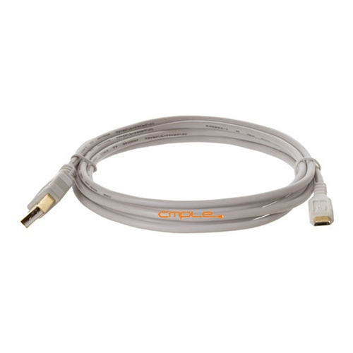 Cmple High Speed USB 2.0 Male to Micro B 5 Pin Gold Plated Cable 6FT White