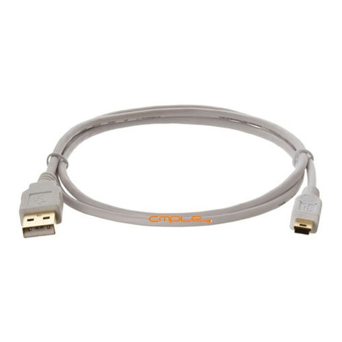 Cmple High Speed USB 2.0 Male A to Mini B 5 Pin Gold Plated Cable 3FT White