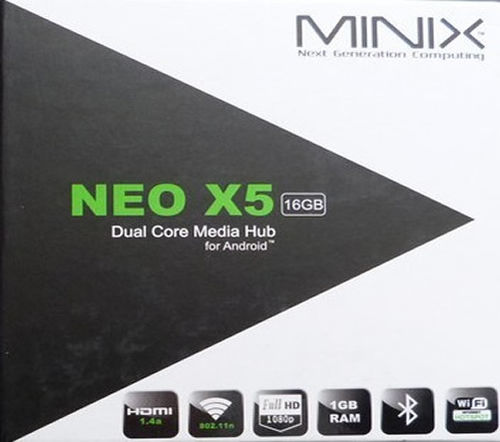 MINIX NEO X5 RK3066 Dual Core Mini PC Android 4.1 OS Cortex-A9 TV Box 1GB RAM 16GB ROM Wifi Bluetoot Black