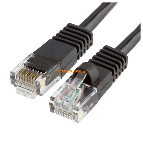 Cmple 100 FT Black RJ45 CAT5 CAT5E ETHERNET Patch Cable