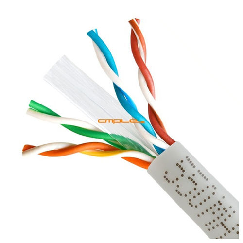 Cmple 550MHz Speed Cat6 Solid Wire Bulk UTP 23AWG Ethernet Lan Network CCA Cable 1000 Ft Grey