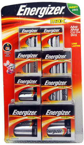 Energizer Max Batteries Variety Pack Case Pack 2