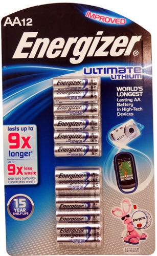 Energizer Ultimate Lithium AA Battery 12 Pack Case Pack 2