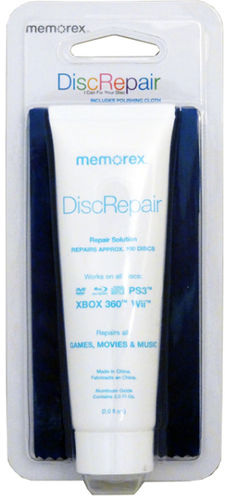 Memorex DiscRepair CD/DVD Scratch Repair Kit Case Pack 4