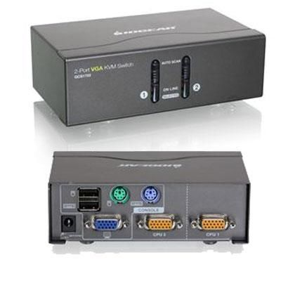 2 Port VGA KVM Switch USB PS2
