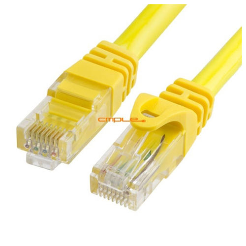 Cmple Cat6 500MHz UTP Ethernet Lan Network Patch Cable 10 FT Yellow