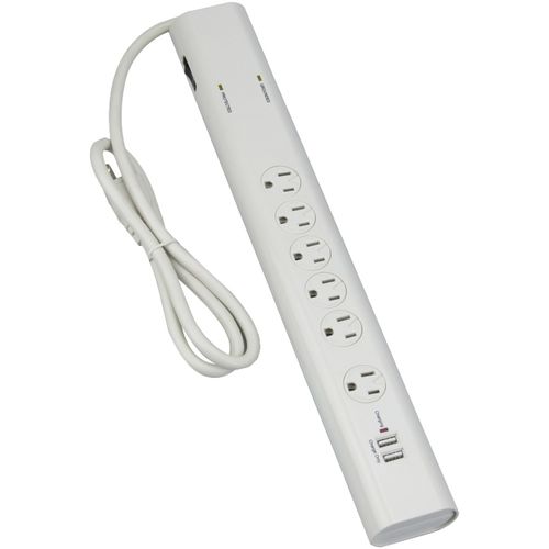 DURACELL DU6223 6-Outlet Surge Protector with 2 USB Outlets