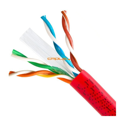 Cmple Cat6 Bulk 23awg Ethernet Lan Network Cable 1000 ft Red