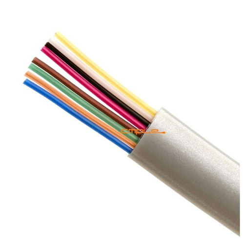 Cmple 26AWG Solid Copper UL Listed Phone Cable Flat 8 Wire Conductor 1000ft Silver