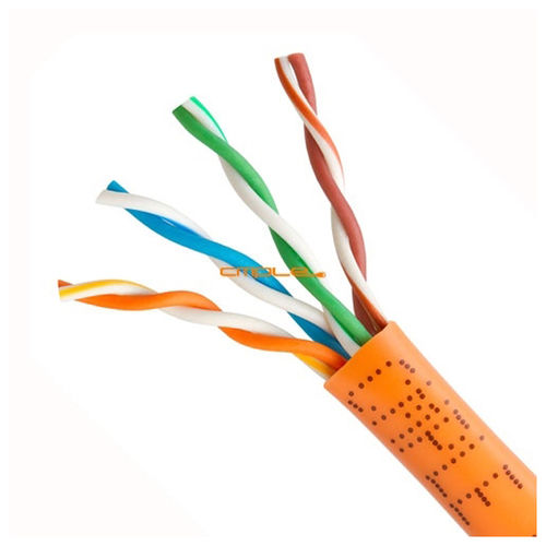 Cmple 350MHz Speed Cat5e Solid Wire Bulk UTP 24AWG Ethernet Lan Network CCA Cable 1000 Ft Orange