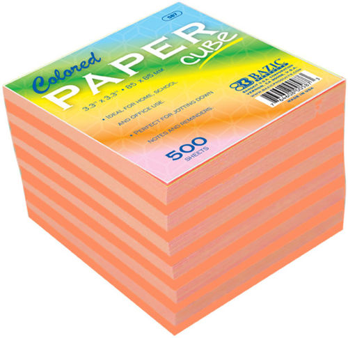 Color Paper Cube Case Pack 48
