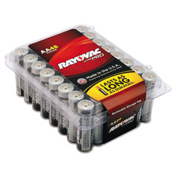 Ultra Pro Alkaline Batteries, AA, 48/Pack