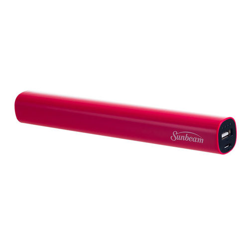 Sunbeam Power bank with LED Flashlight - 5200 mAh - Red