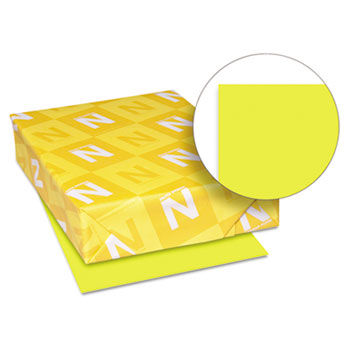 Astrobrights Colored Card Stock, 65 lb., 8-1/2 x 11, Sunburst Yellow, 250 Sheets