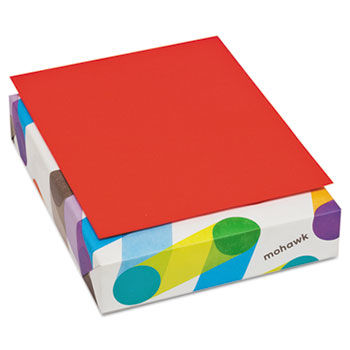 BriteHue Multipurpose Colored Paper, 20lb, 8-1/2 x 11, Red, 500 Shts/Rm