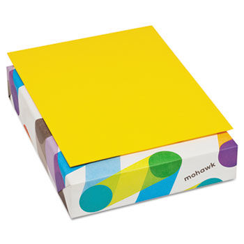 BriteHue Multipurpose Colored Paper, 20lb, 8-1/2 x 11, Sun Yellow, 500 Shts/Rm