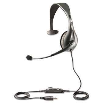 UC Voice 150 Monaural Over-the-Head Corded Headset, Microsoft Certified
