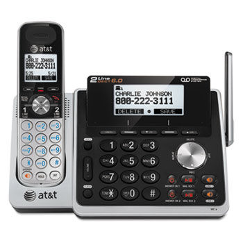 TL88102 Cordless Digital Answering System, Base and 1 Additional Handset