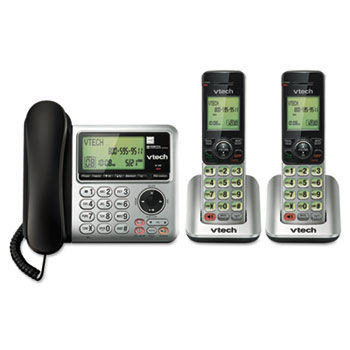 CS6649-2 Digital Answering System, Corded Base and 2 Cordless Handsets