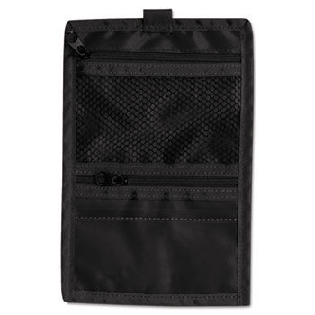 Travel ID/Document Holder, 5w x 7-3/4h, Black Nylon