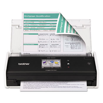 ADS1500W Wireless Compact Scanner, 600 x 600 dpi, 20 Sheet Automatic Feeder