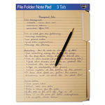 FindIt File Folders Notepad, 1/3 Cut, 11 Pt Stock, Letter, Manila