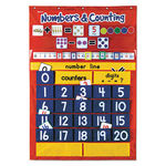 Numbers & Counting Pocket Chart with 194 Cards, 27 Pockets, 28 x 38 1/2