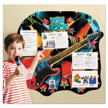 You Rock Hall of Fame Student Chart, 5 Pockets, Multicolor, 31 1/4 x 29 1/4,