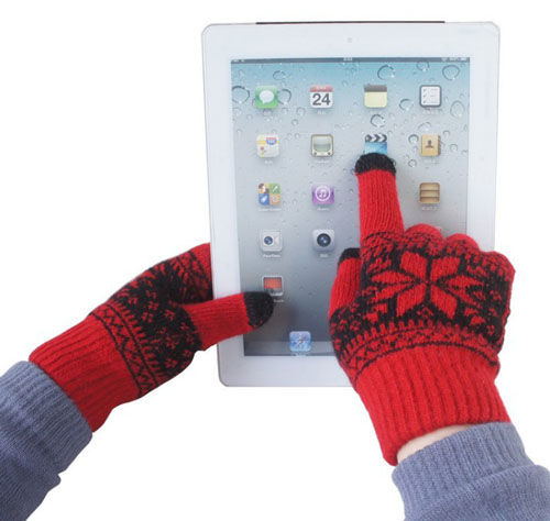 New Ladies Warm Wool Blends Touch Screen Gloves For iPhone iPod Smart Phones