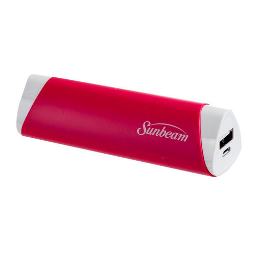 Sunbeam Power Bank Mobile Charging System - 2600 mAh - Pink