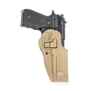 CF Holster w/BL & Paddle, Serpa, RH, Coyote Tan,  92/96