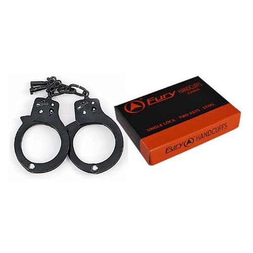 Single Lock Handcuff w/Keys, Black