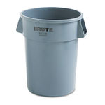 Brute Refuse Container, Round, Plastic, 44gal, Gray