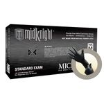 MidKnight Black Powder-Free Nitrile Examination Gloves - Small