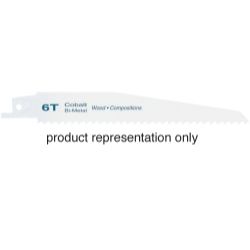 8/10T x 6"" Bi-Metal Demolition Reciprocating Saw Blade