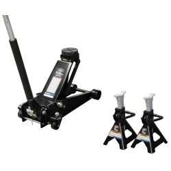 3-1/2 Ton Floor Jack Pack with 3 Ton Jack Stands