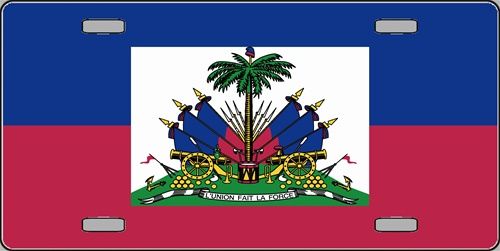 Haiti Flag License Plate