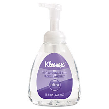 KLEENEX ULTRA Moisturizing Foam Hand Sanitizer, 16oz, Clear