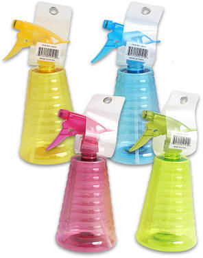 16 Oz 9 Inch Spray Bottle Ribbed Tower Plastic Case Pack 36
