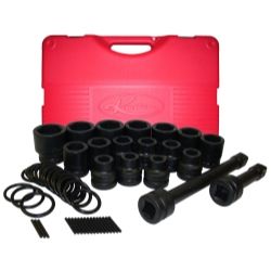 18-piece 1"" Drive Short Fractional Impact Socket Set