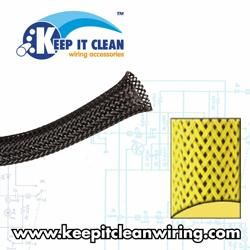 1/2"" Neon Yellow Ultra Wrap Wire Loom - 150 Feet